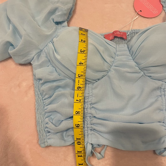 Lilly’s Kloset- My inspiration ruched mesh crop top - Picture 2 of 11